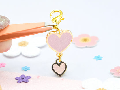 Double Heart Duo Charm - Charm-ing Collection