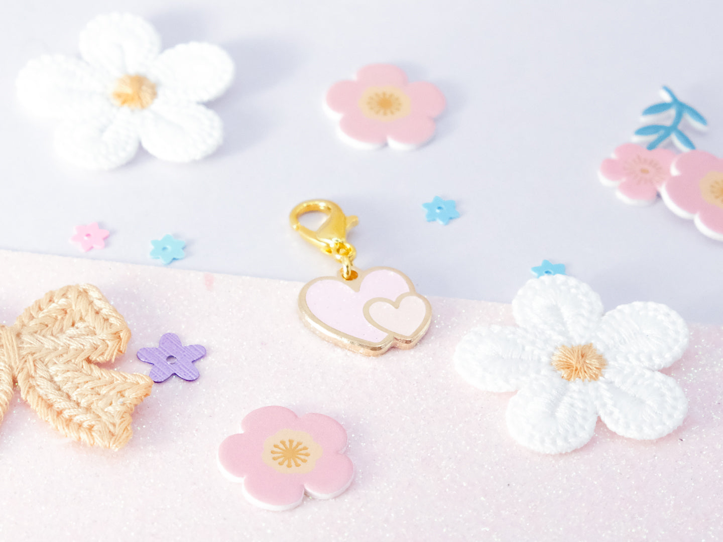 Double Heart Charm - Charm-ing Collection