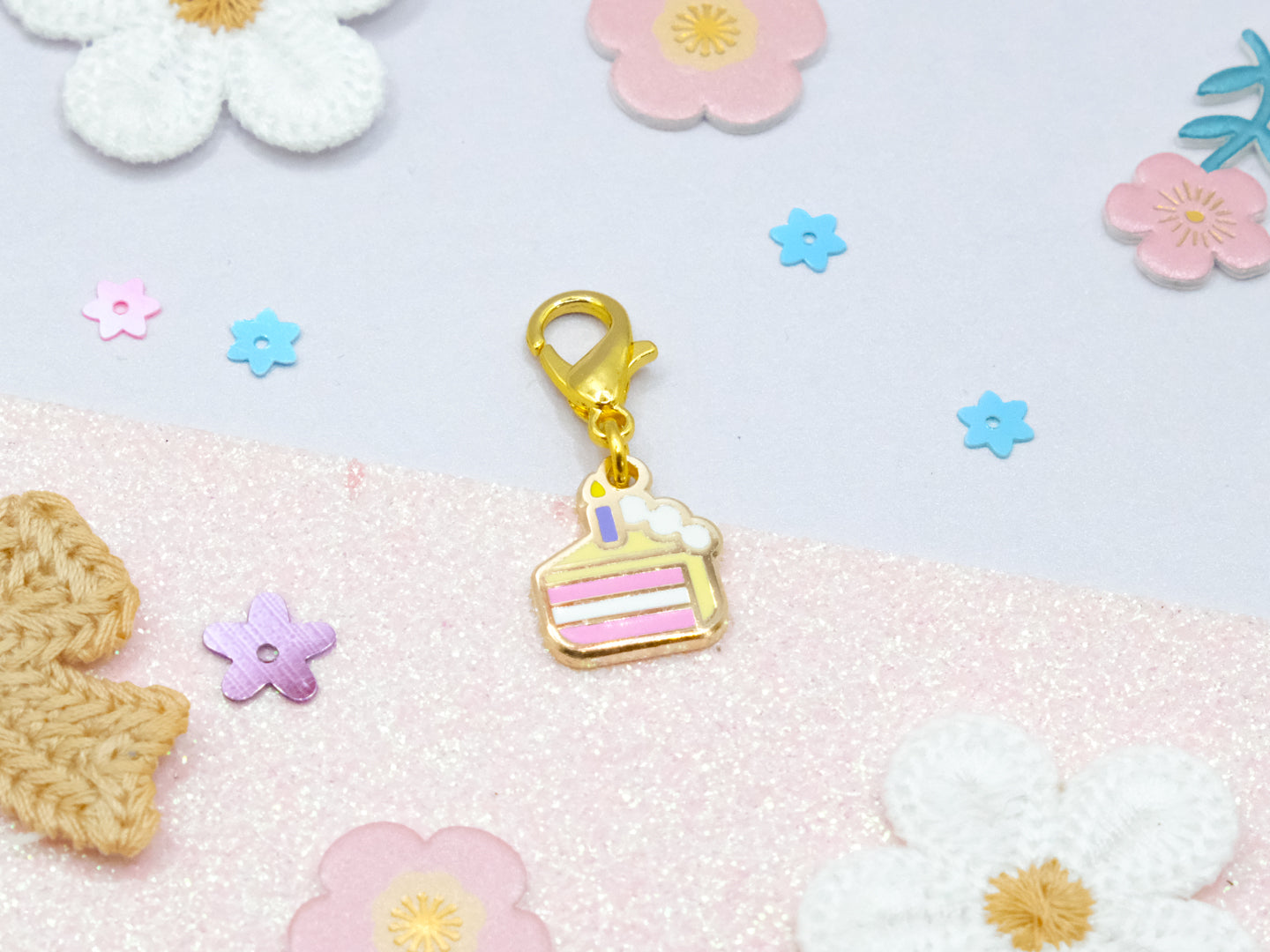 Birthday Cake Slice Charm - Charm-ing Collection