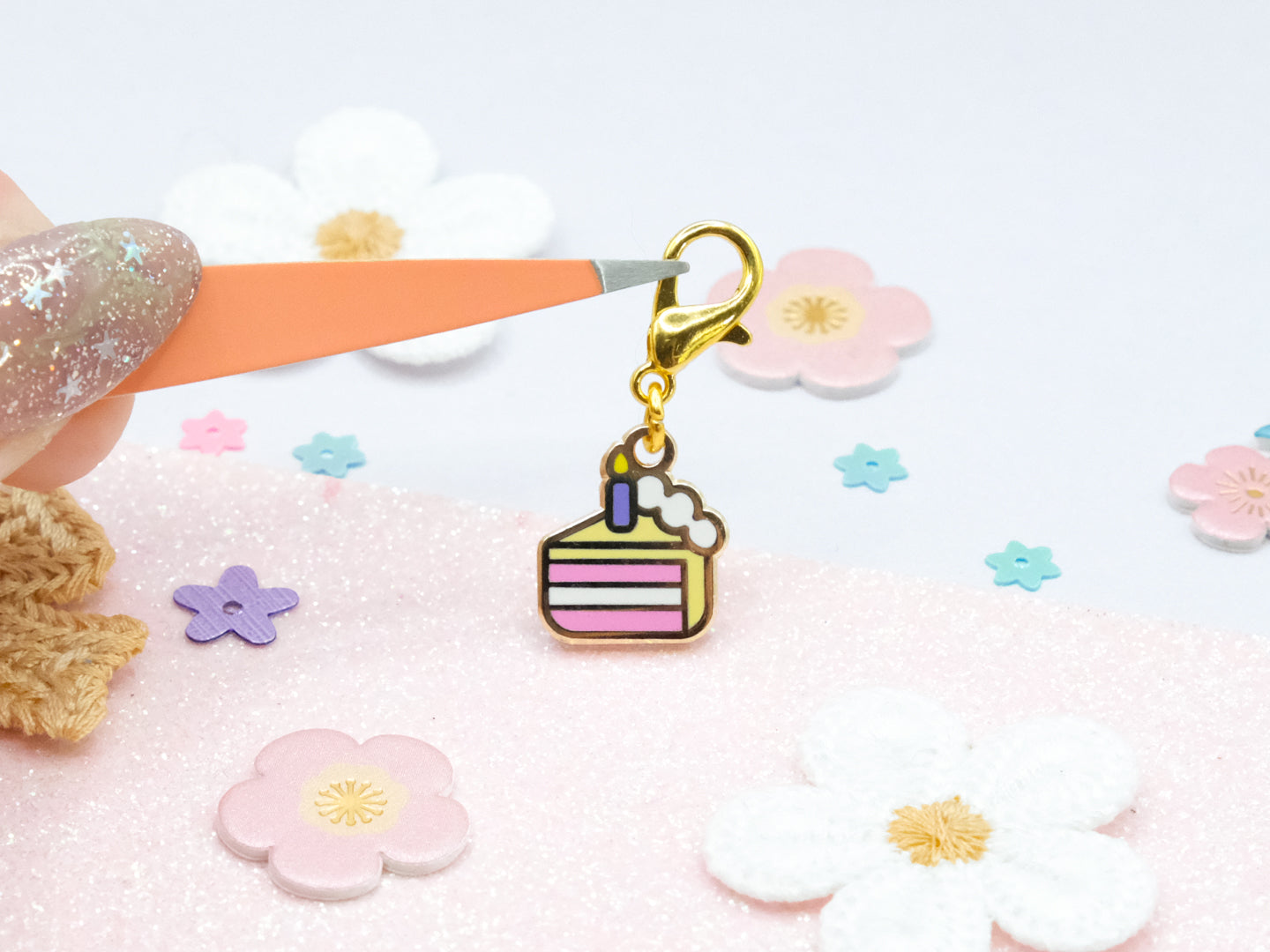 Birthday Cake Slice Charm - Charm-ing Collection