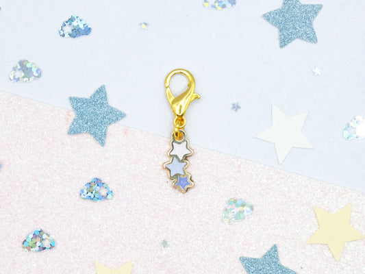 Charm Triple Étoile Violette - Charm-ing Collection