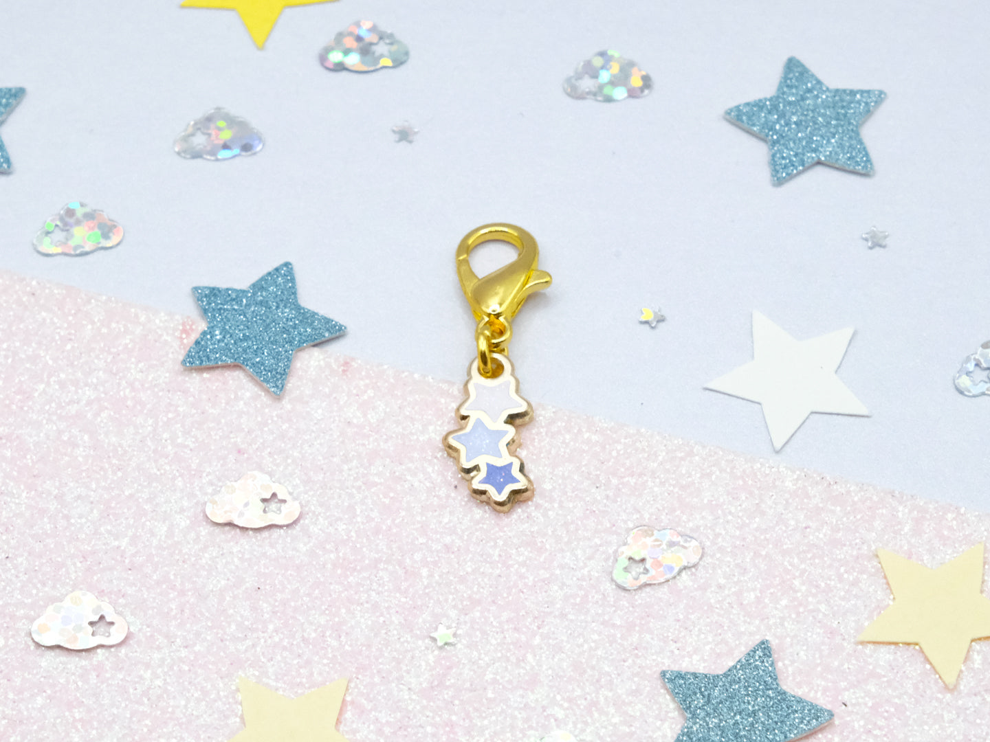 Purple Tri-Star Charm - Charm-ing Collection