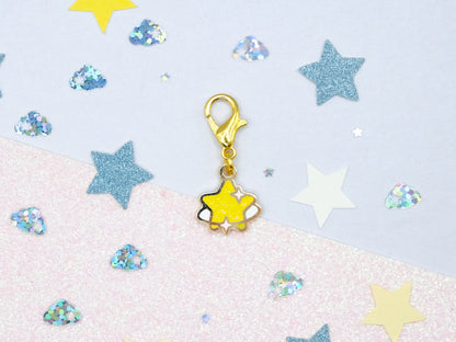 Yellow Sparkling Star Charm - Charm-ing Collection