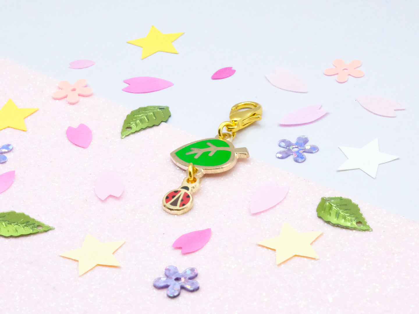 Feuille & Coccinelle Duo Charm - Charm-ing Collection