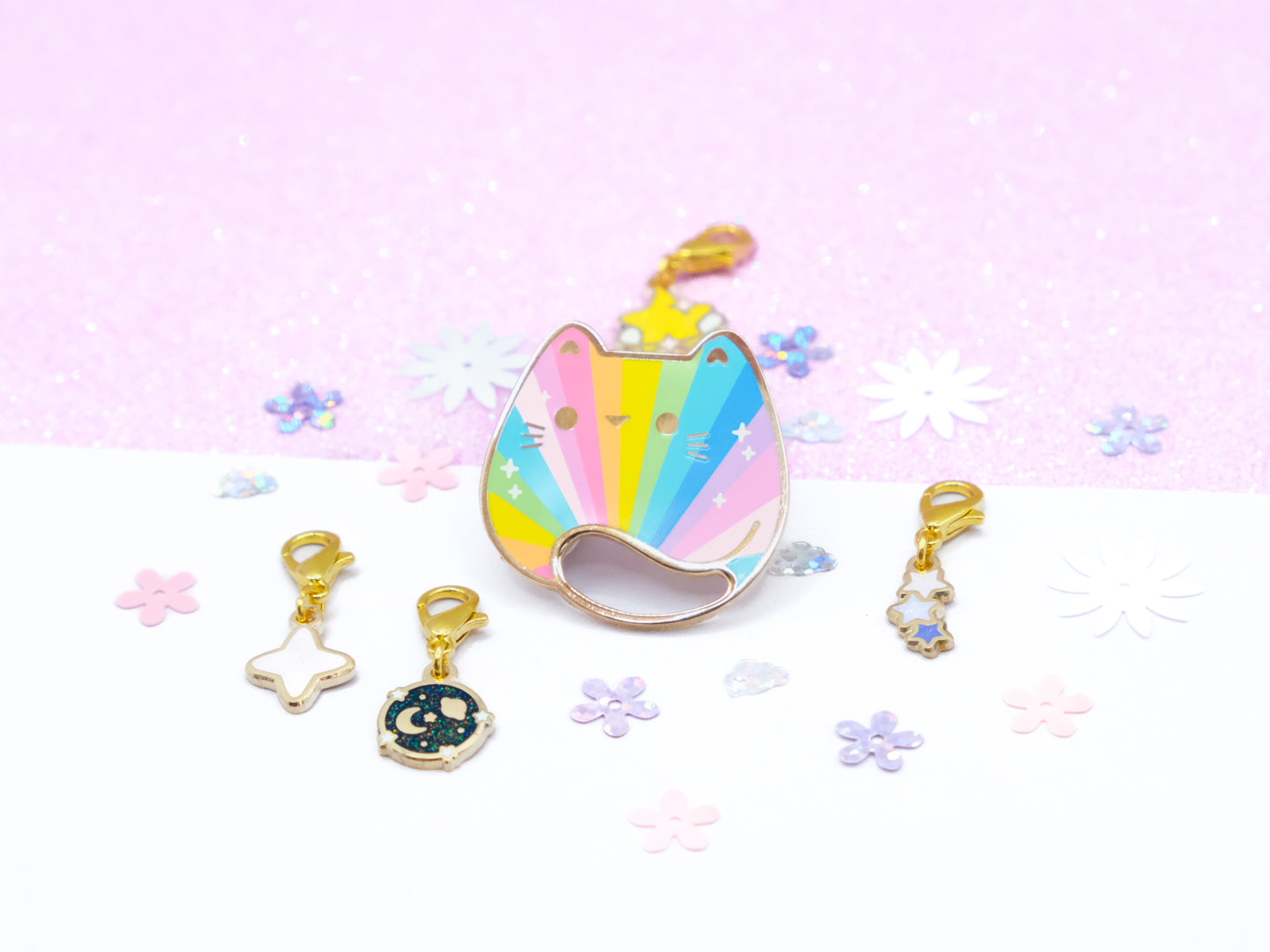 Pins Chat Arc-en-ciel Pop - Charm-ing Collection