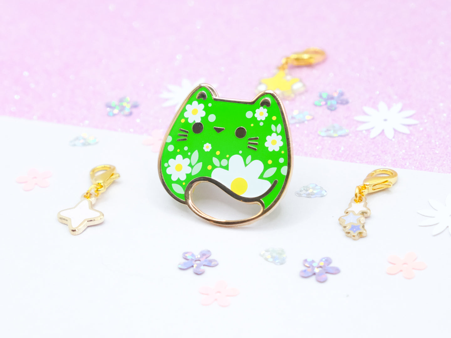 Pins Chat Prairie Fleurie - Charm-ing Collection