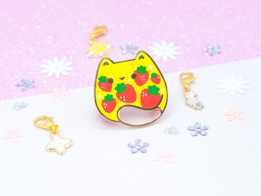 Strawberry Delight Cat Pins - Charm-ing Collection