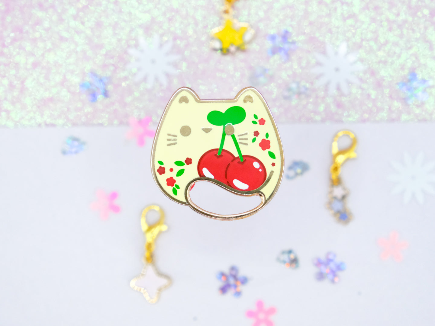 Cherry Sweet Cat Pins - Charm-ing Collection