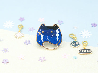 Thunderstorm Cat Pins - Charm-ing Collection