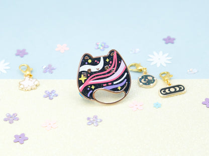 Cosmic Waves Cat Pins - Charm-ing Collection