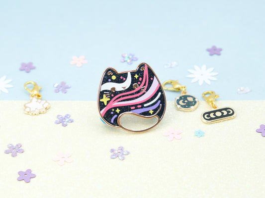 Cosmic Waves Cat Pins - Charm-ing Collection