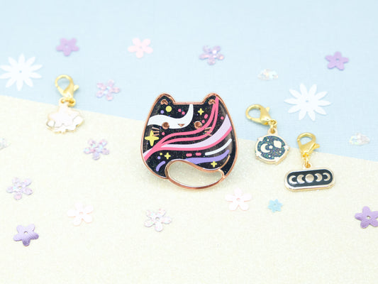Cosmic Waves Cat Pins - Charm-ing Collection