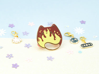 Mystic Flame Cat Pins - Charm-ing Collection