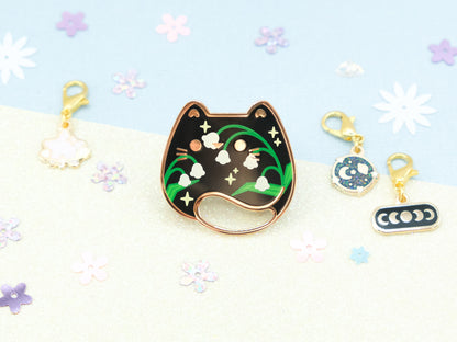 Lily of the Valley Cat Pins - Charm-ing Collection