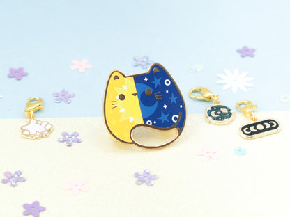Sun & Moon Cat Pins - Charm-ing Collection