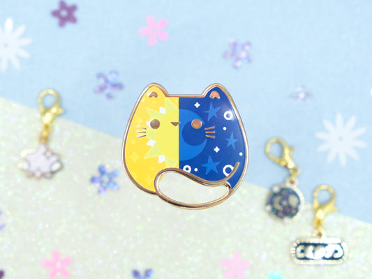 Sun & Moon Cat Pins - Charm-ing Collection