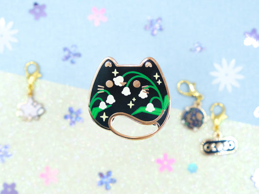 Lily of the Valley Cat Pins - Charm-ing Collection