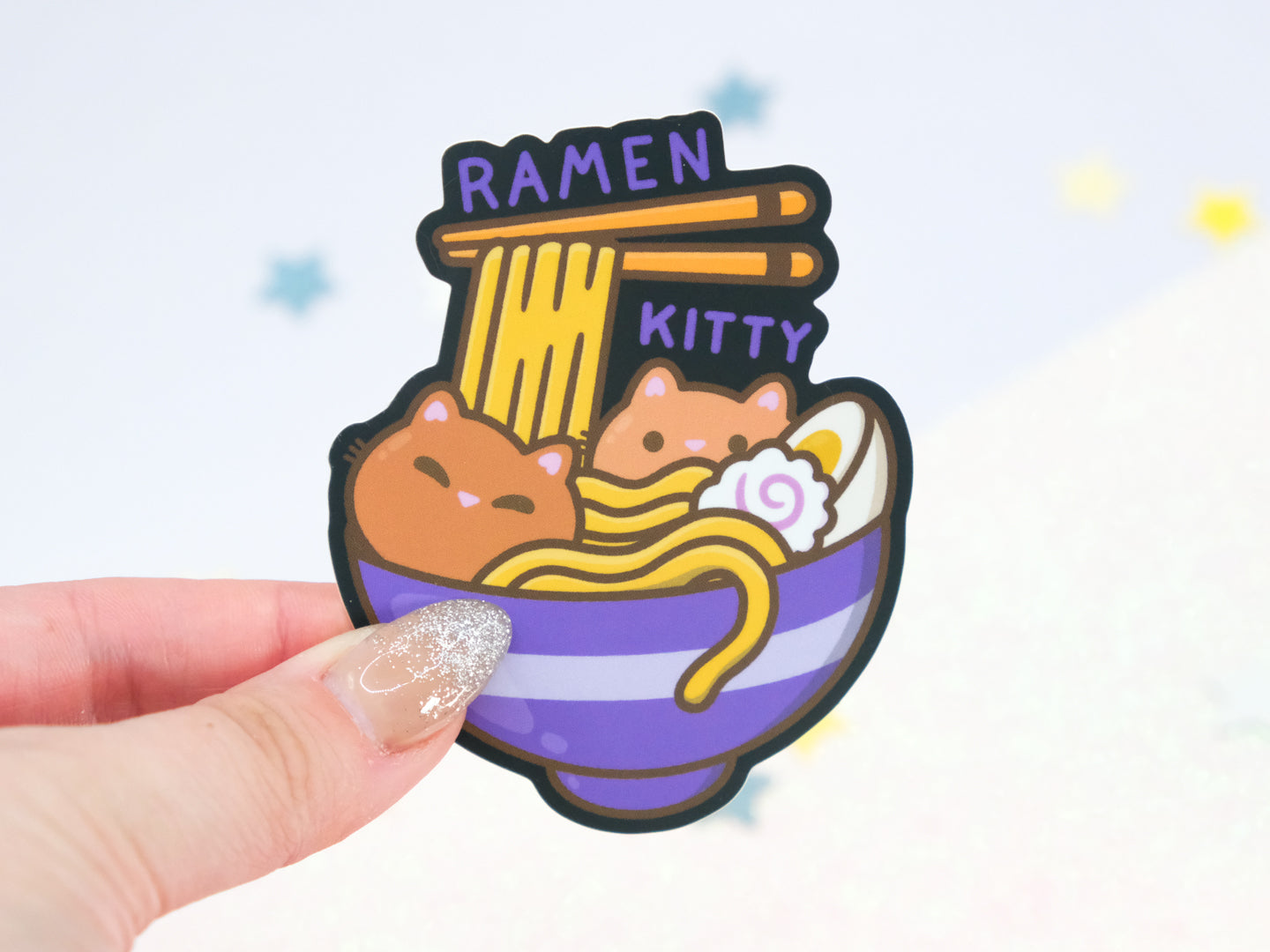 Ramen Kitty Sticker