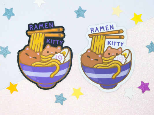 Ramen Kitty Sticker