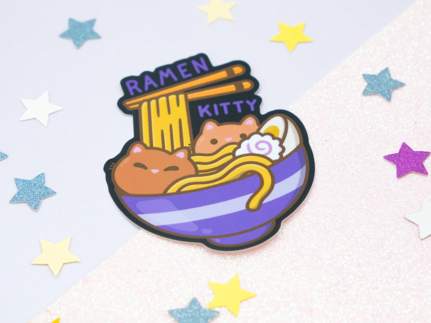 Ramen Kitty Sticker
