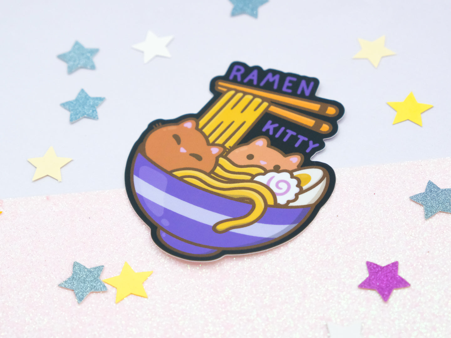 Ramen Kitty Sticker