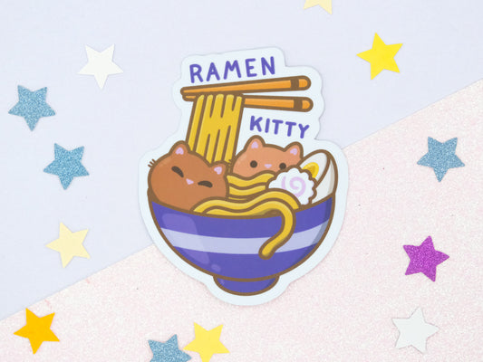 Ramen Kitty Sticker