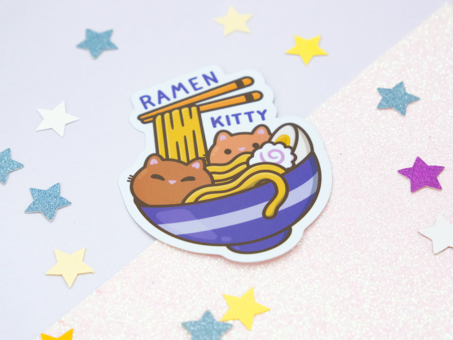 Ramen Kitty Sticker