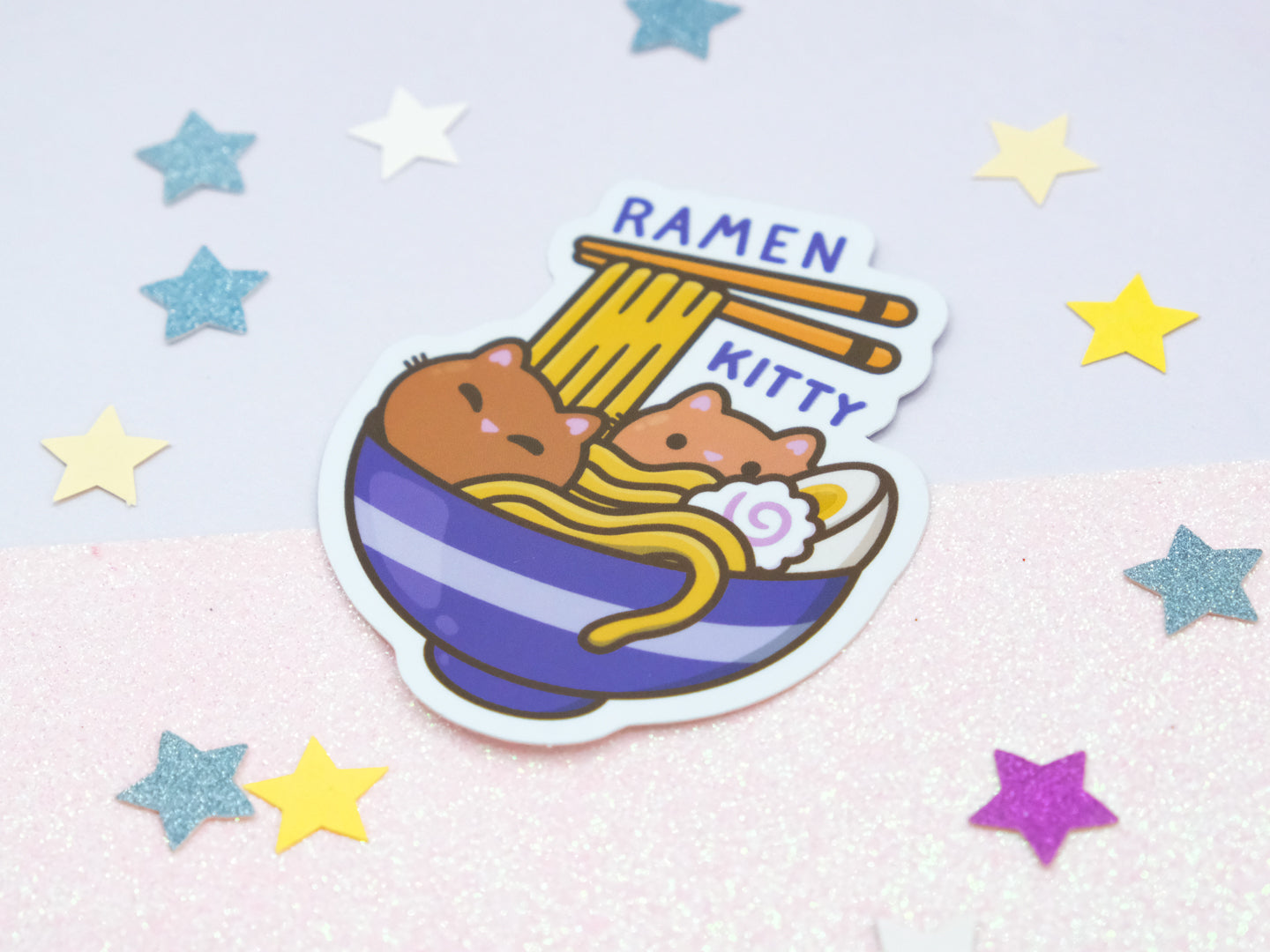 Ramen Kitty Sticker