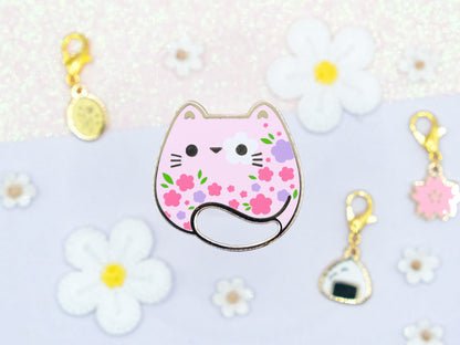 Pins Chat Fleurs de Printemps - Charm-ing Collection