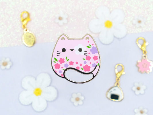 Pins Chat Fleurs de Printemps - Charm-ing Collection