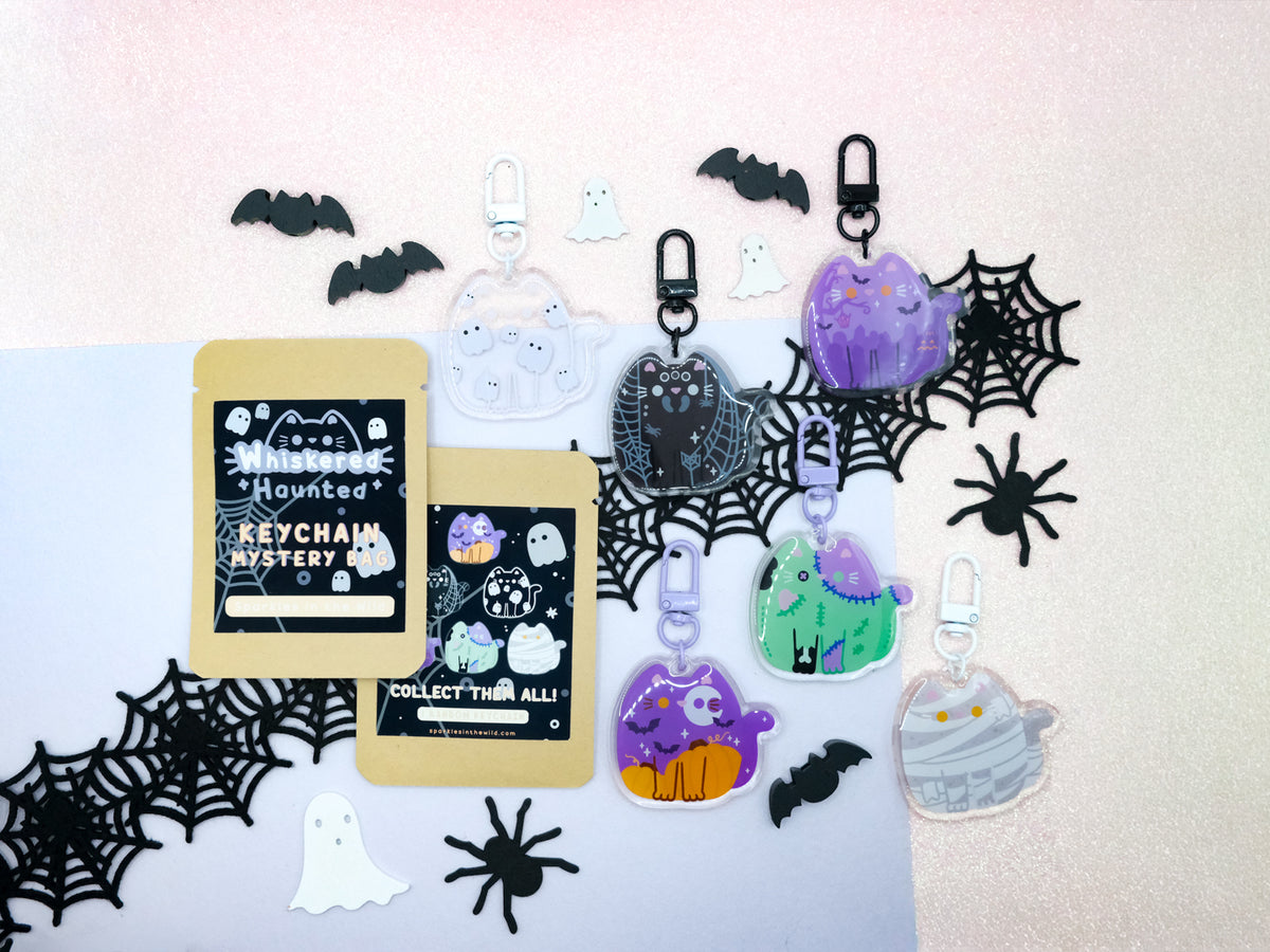 Whiskered Haunted - Halloween Limited Edition Keychain Mystery Bag