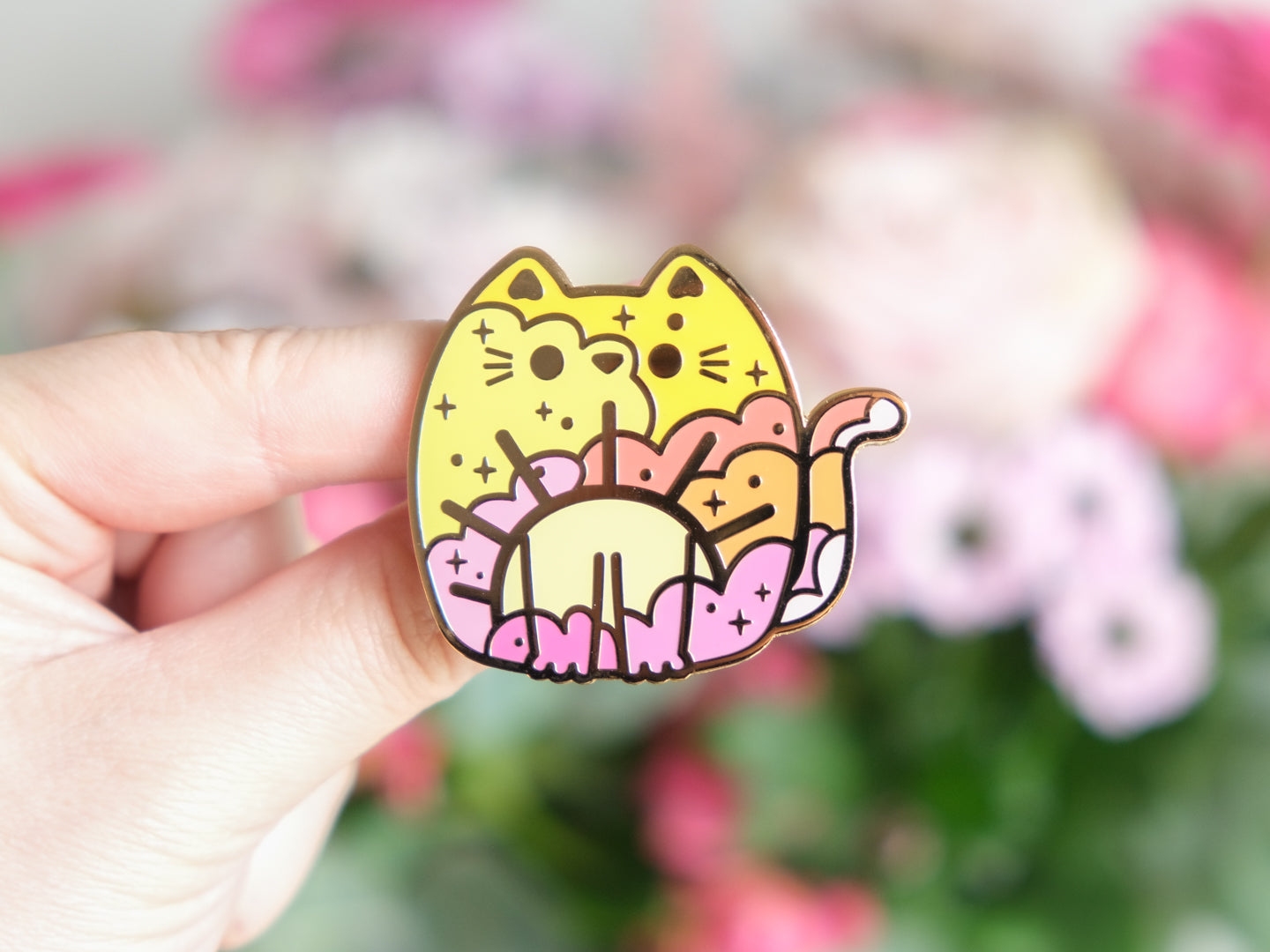 Sunrise Cat Pins - Whiskered Wonders Collection