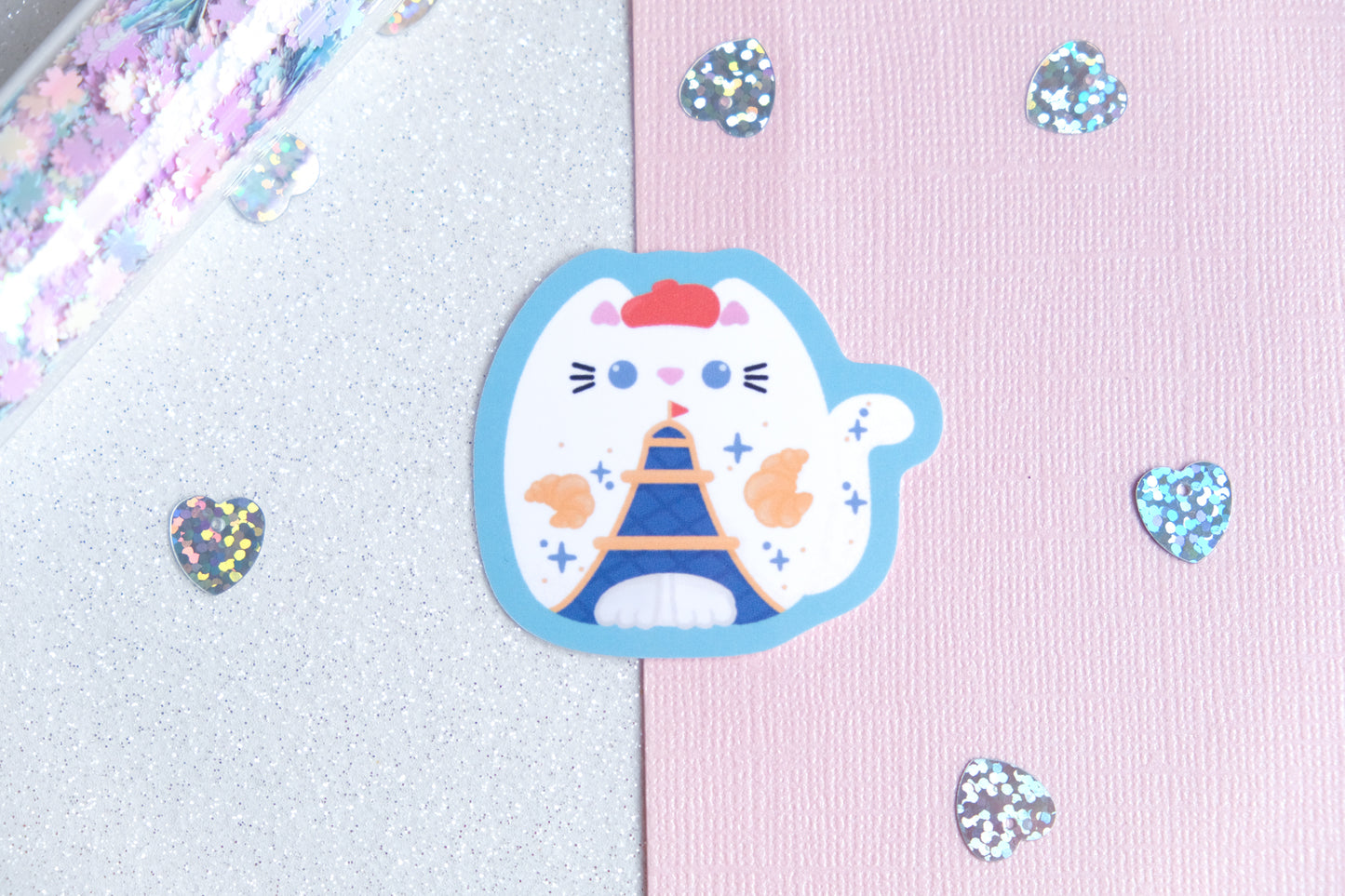 Pawris The French Cat Sticker - Whiskered Wonders Collection