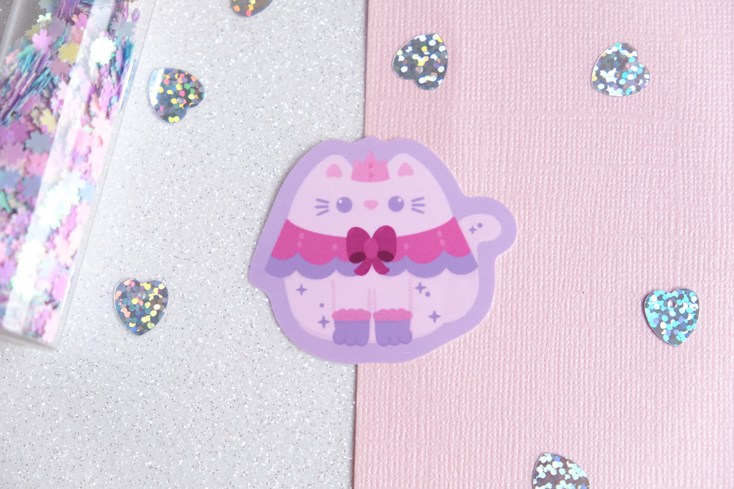 Princess Cat Sticker - Whiskered Wonders Collection