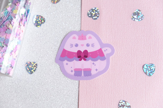 Autocollant Chat Princesse - Collection Whiskered Wonders