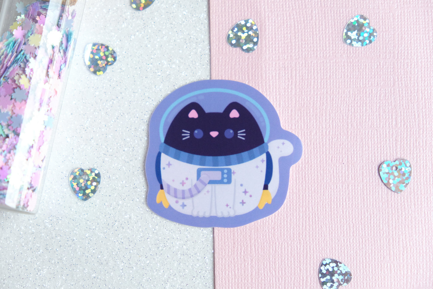 Spacecat Astronaut Cat Sticker - Whiskered Wonders Collection