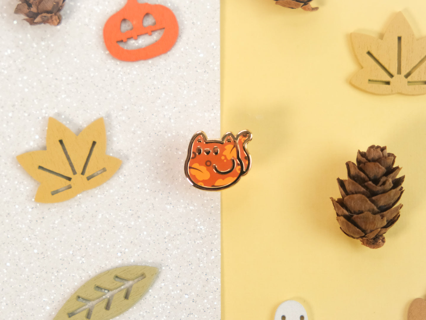 Mini Pins Chat Couleurs d'automne (ÉDITION LIMITÉE)