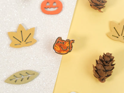 Mini Pins Chat Couleurs d'automne (ÉDITION LIMITÉE)