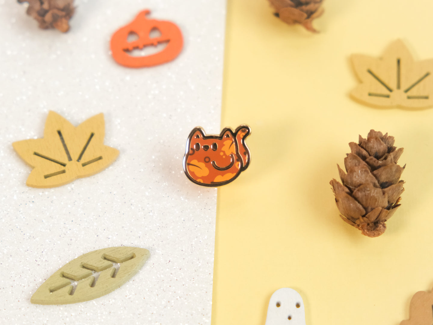 Mini Pins Chat Couleurs d'automne (ÉDITION LIMITÉE)