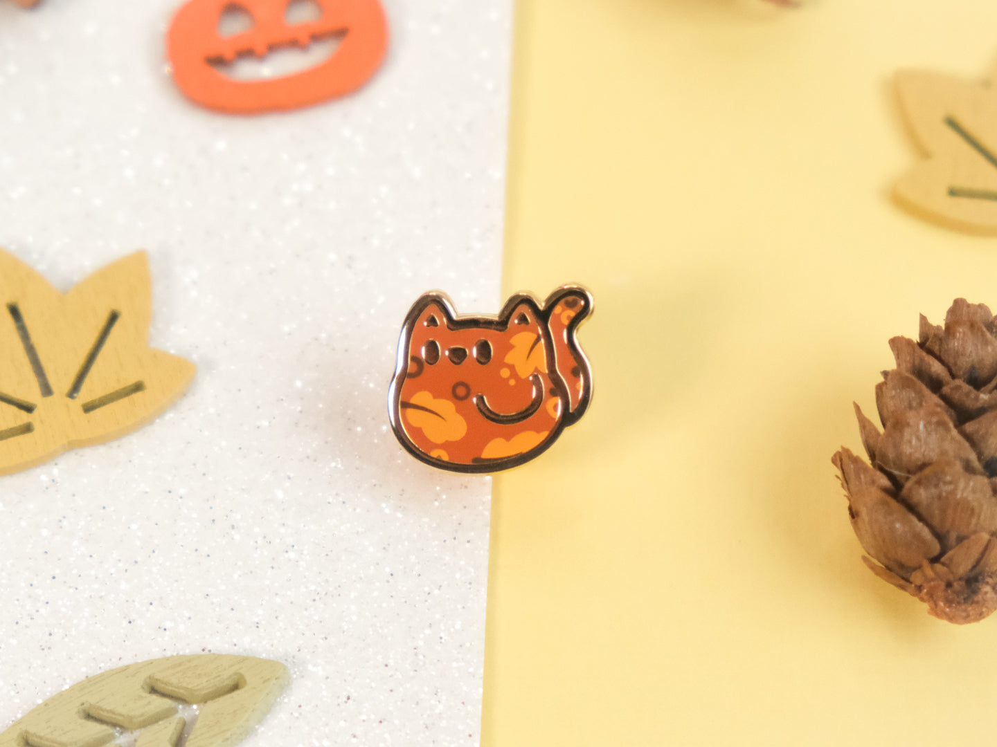 Mini Pins Chat Couleurs d'automne (ÉDITION LIMITÉE)