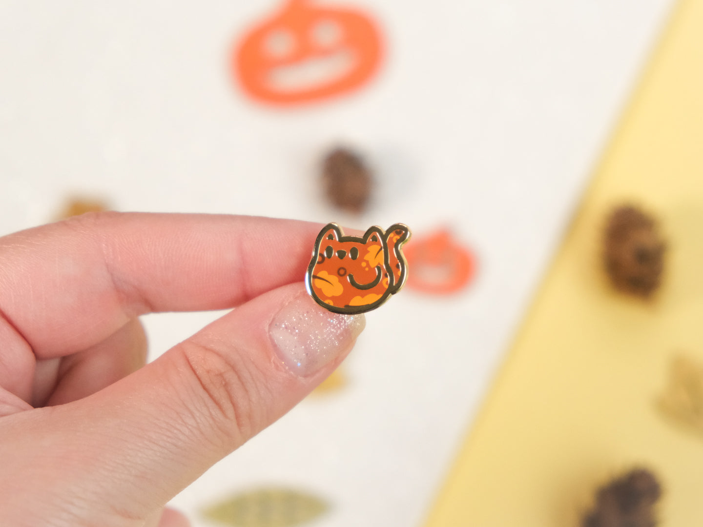 Mini Pins Chat Couleurs d'automne (ÉDITION LIMITÉE)