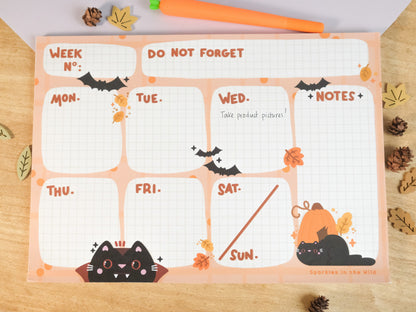 Halloween & Pumpkin Season A4 Weekly Planner