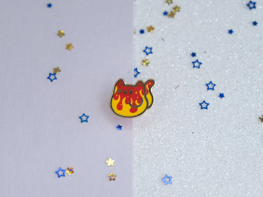 Tiny Flames Mini Cute Cat Enamel Pin (LIMITED EDITION)