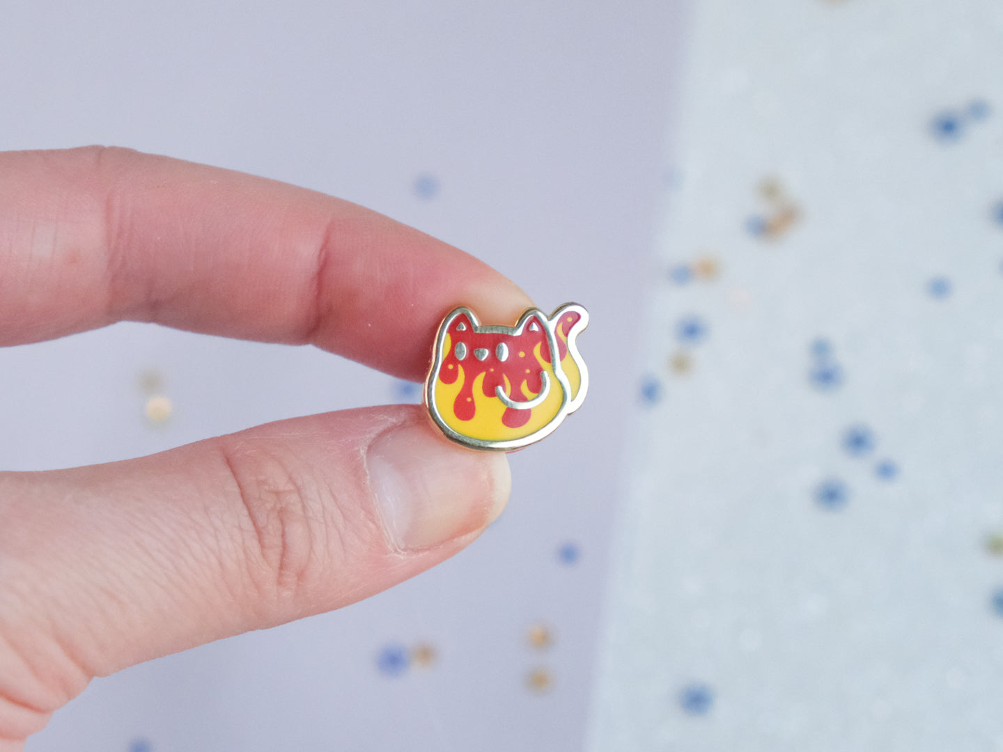 Tiny Flames Mini Cute Cat Enamel Pin (LIMITED EDITION)