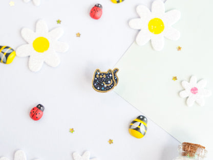 Mini Stardust Cute Cat Enamel Pin - Tinycats