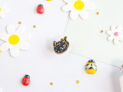 Mini Stardust Cute Cat Enamel Pin - Tinycats