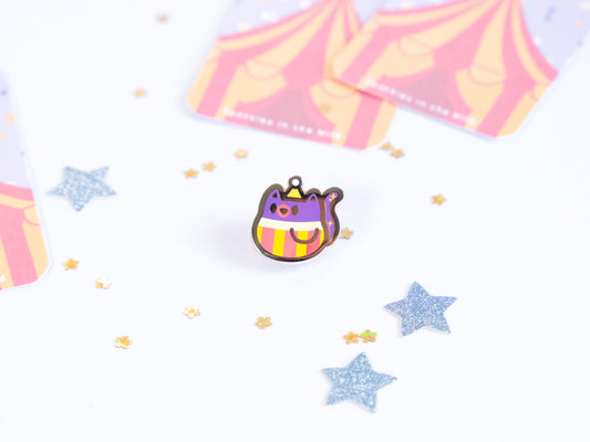 Mini Circus Cute Cat Enamel Pin - Tinycats