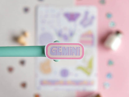 Gemini Astrology Sign Sticker Sheet