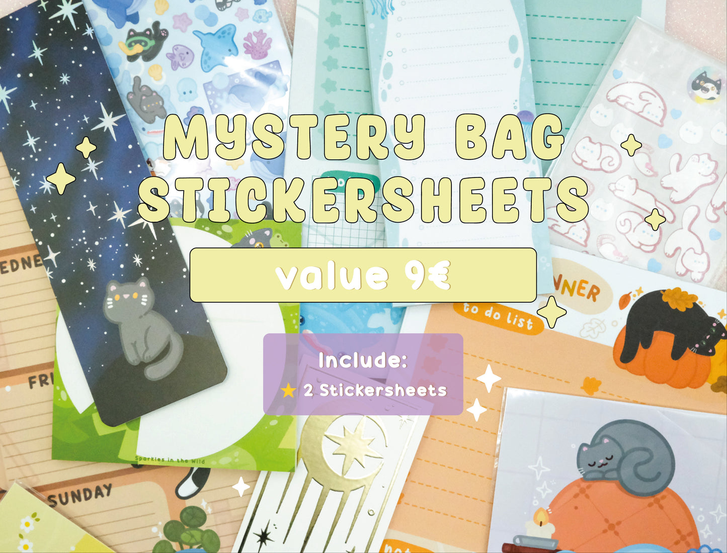 B-Grade Stationery Mystery Bag - Deco Sticker Sheet