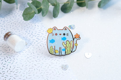 Pacific Ocean Cat Pins - Whiskered Wonders Collection